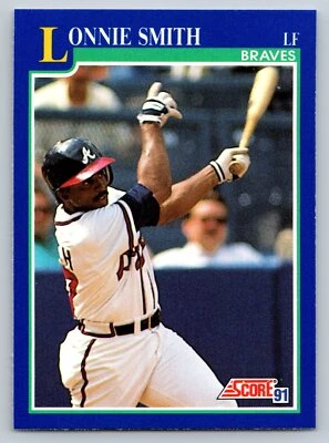 1991 Score #543 Lonnie Smith Atlanta Braves - Image 1 of 2