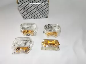 Cintas Arcos Servilleteros Anillos Oro y Plata Juego de 4 en Orig. Caja Reina Victoria - Imagen 1 de 6