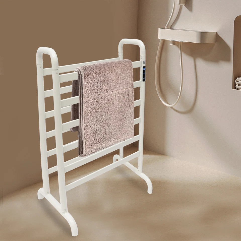 White TS03-6080 Space Aluminum Electric Heater Towel Holder 180W - Image 1 of 4