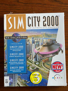Vintage 1994 Sim City 2000 Windows 3.1 / 95 CD Collection PC Big Box Set Sealed