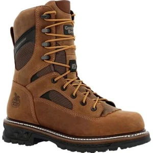 GEORGIA HOMBRES LTX 9" COMPUESTO PUNTERA REGISTRADOR TACÓN BAJO BOTAS IMPERMEABLES GB00669 NUEVAS - Imagen 1 de 7