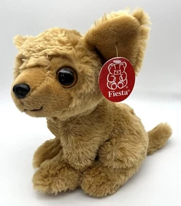 NWT Fiesta Big Eye Chihuahua Sitting Puppy Dog 9” Plush Toy - Picture 1 of 6
