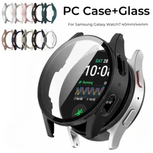Funda rígida protectora de pantalla de vidrio para Samsung Galaxy Watch 7 6 5 4 40 44 mm - Imagen 1 de 31
