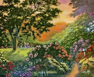 23" x 19" Karin Kis "The Childhood Haven" Ltd. Ed, Lithograph Hand Signed, w/COA - Picture 1 of 6