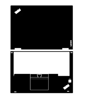 Carbon Vinyl Sticker Skin Cover Guard for Lenovo ThinkPad Yoga 370 13.3" (2017) - Image 1 of 4