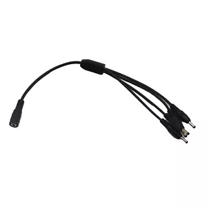 DC Splitter Cable Power Extension 3.5mm x 1.35mm Female to 4 Male CCTV LED Light - Picture 1 of 10