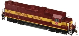 GP38-2 HO Scale 2001Diesel Wisconsin Central Locomotive - Picture 1 of 4
