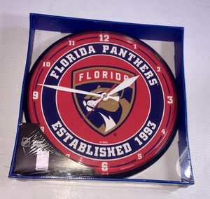 WinCraft Florida Panthers Hockey Wall Clock 12" Sealed New - Picture 1 of 4