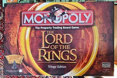2003 Lord of The Rings Monopoly Trilogy Edition Complete CONTENTS SEALED -OB8 - Image 1 of 4