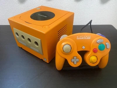 Nintendo GameCube Console Orange Set Tested with Controller & Cables - Image 1 of 4