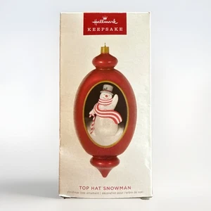 Hallmark Keepsake 2022 TOP HAT SNOWMAN Ornament VIP Limited Edition - Bild 1 von 3