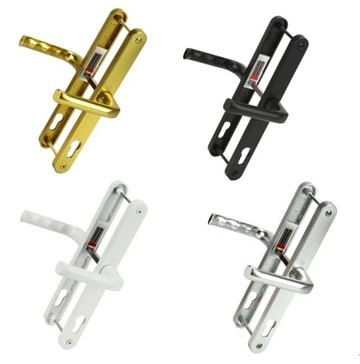 PVC DOOR HANDLES. 92PZ, 240mm Screws. Lever Lever - White, Gold, Silver - Image 1 of 2