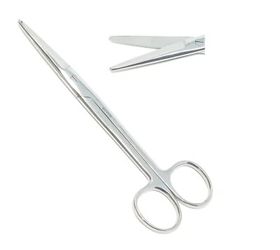 Tijeras Mayo médicas quirúrgicas quirúrgicas rectas 6,75" romas/romas grado O.R  Foto 1 de 4