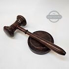 Vintage Wooden Gavel Judge Auctioneer Lawyer Mallet Hammer gift
