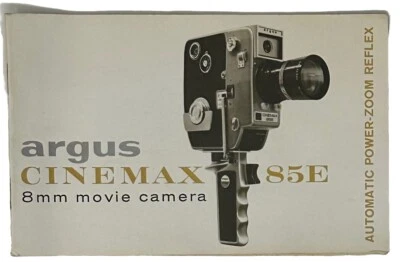 1950s Argus CINEMAX 85E 8mm Movie Camera Instruction Booklet Manual Vintage EUC - Image 1 of 4