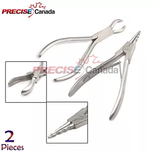 Juego de 2 Anillo Apertura Anillo Cierre Segmento Cuerpo Perforación Cuentas Cautivas Herramientas - Imagen 1 de 2