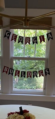 Banner de fiesta de papel Georgia Bulldogs Foto 1 de 2