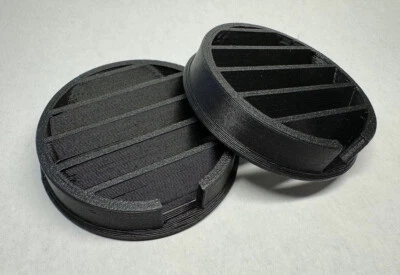  2 BOCCHETTE LATERALE DIFFUSORE ARIA ABITACOLO FIAT PANDA 2 SERIE DAL 03 AL 2012 - Immagine 1 di 3