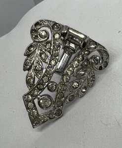 Vintage KTF Trifari Art Deco Dress Clip - Rare! - Picture 1 of 3