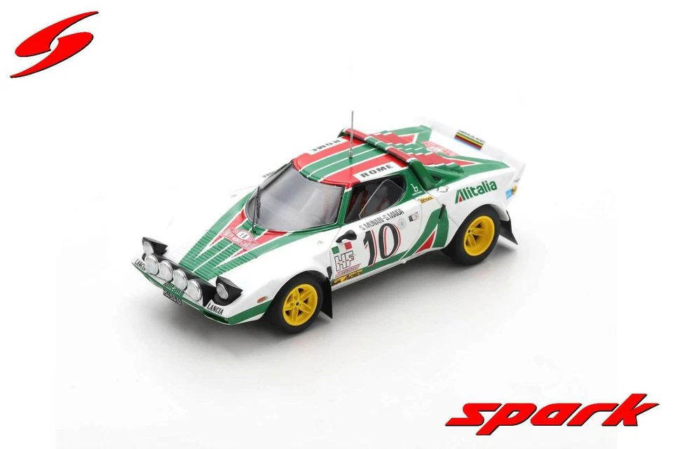 Spark 1/43 Lancia Stratos HF #10 Winner Rally Monte Carlo 1976 S9082 - Immagine 1 di 1