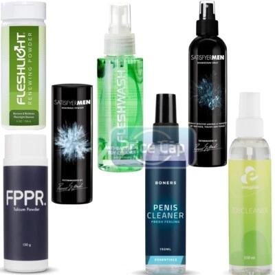 Fleshlight EasyGlide Boners Sex Toy Renewing Powder Penis Cleaner Spray  - Image 1 of 4