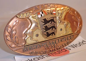 AUTO ABZEICHEN Heimatrallye Gau Württemberg 1956 Wappenwappen gold B06 - Bild 1 von 6