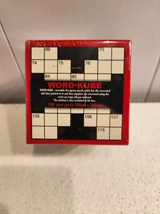 100 piece Word Kube Jigsaw Puzzle & Reuseable Crossword by Funtime Gifts, unused - Picture 1 of 2