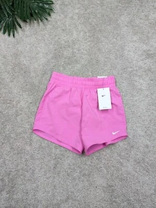 $32 Nike One Dri Fit Girls Shorts Kids M Medium Pink Lined Running Loose Fit NWT - Picture 1 of 9