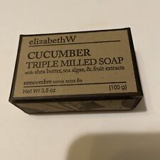 Elizabeth w. Cucumber Triple Milled Soap With Shea Butter, Sea Algae & fruit Oz