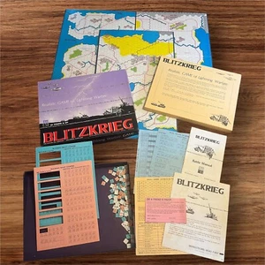 1965 BLITZKRIEG Board Game Lightning Warfare Strategy Unsure if Complete - Picture 1 of 8