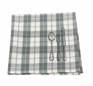 Serviette KLARA grau Menü / BESTECK 40x40cm by Danishville | Landhausküche - Bild 1 von 1