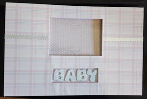 Forever Baby Book Keepsake Photo Album Baby Girl Gift Pink Plaid Binder 2.5" - Picture 1 of 8