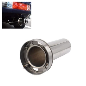 Adjustable 3.5" Stainless Exhaust Muffler Tip Removable Silencer Universal - Picture 1 of 12
