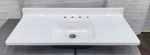 Kitchen Sink double drainboard professionally refinished stamped steel - Picture 1 of 14