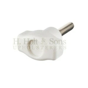 Bimini Boat Fittings - White - Thumb Screws - 4 Pack - Saint Marine - S315W - Picture 1 of 1