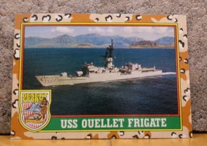 DESERT STORM TRADING CARD # 61 USS OUELLET FRIGATE - Picture 1 of 2