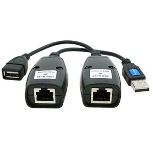 1*USB Verlängerung Ethernet RJ45 Cat5e/6 Kabel LAN Adapter Extender über Repeater - Bild 1 von 5