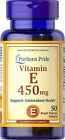 Puritan's Pride vitamine E 450 mg - 1000 UI 50 gélules à libération rapide