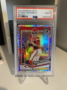 2023 Panini Donruss Optic - Patrick Mahomes II - Chiefs Rocket Prizm SP PSA 10 - Picture 1 of 2