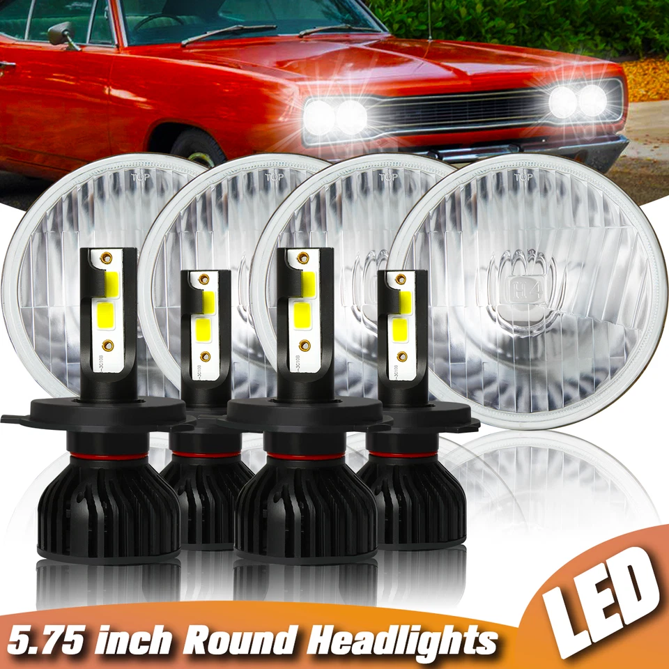 For Oldsmobile Vista Cruiser 1965 1964 5.75"INCH LED Headlights Hi-Lo Beam Lamp - Image 1 of 4