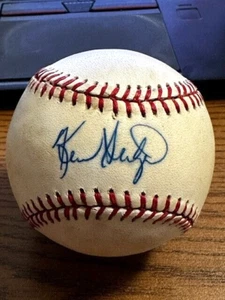 KEVIN SEITZER 3 SIGNED AUTOGRAPHED OAL BASEBALL! Royals, Brewers, Athletics! - Picture 1 of 2