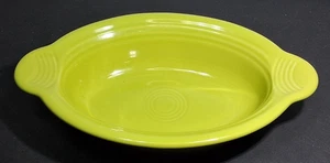 FIESTA Individual Casserole Small Oval Au Gratin Baking Dish 9" LEMONGRASS - Picture 1 of 6