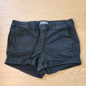 Torrid Shorts Womens 1X Black Pull On Cotton Stretch Drawstring Cuffed Casual - Picture 1 of 8