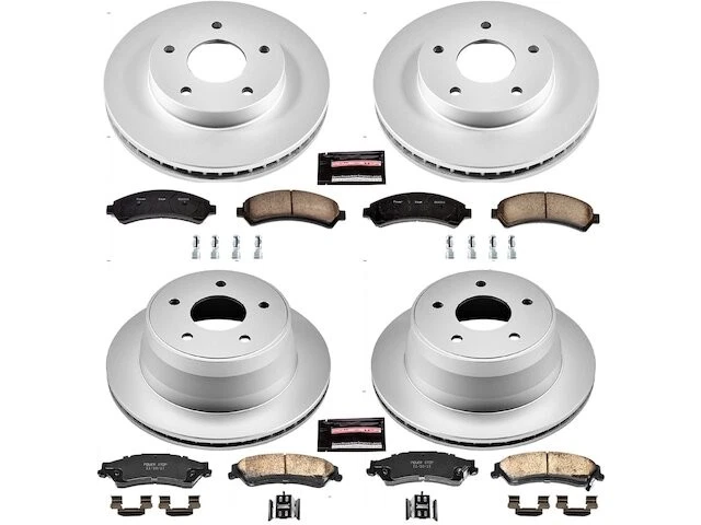 Kit de pastillas de freno y rotor delanteras y traseras para Oldsmobile Bravada GR939CC 1997-2001 Foto 1 de 1