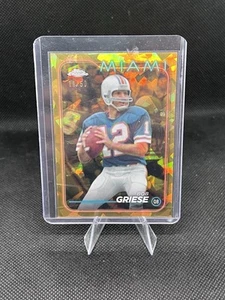 2024 Topps Chrome Sapphire Football #107 Bob Griese Gold Refractor/ 50 - Picture 1 of 2