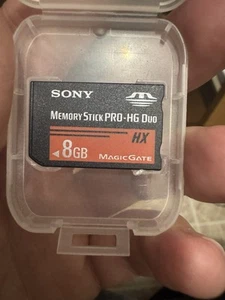 Sony 8GB 8 G Memory Stick MS Pro HG Duo HX HD Video PSP Retail Genuine - Picture 1 of 2