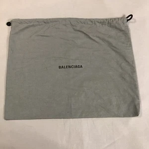 Balenciaga Staubbeutel 11,5 x 14 Zoll grau Kordelzug Baumwolle Geschenk Aufbewahrung - Bild 1 von 7