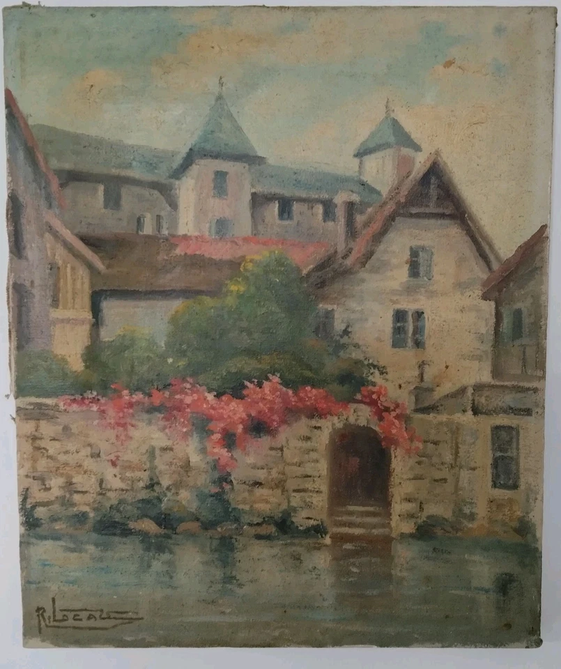 TABLEAU HST "  LE VIEL ANNECY "  Signature à Identifier- Circa  1930-1950 - Photo 1/4