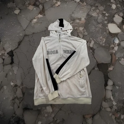 De colección Y2K Rocawear 1/4 Cremallera Pullover Terrycloth Chándal Sudadera con Capucha Foto 1 de 4