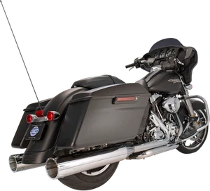 S&S CYCLE 4-1/2" MK45 Performance Mufflers - Chrome with Chrome Tracer - Picture 1 of 1